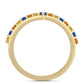 Inel din Argint 925 Placat cu Aur ( 1.95 grame ) cu Safir Curcubeu 0.76 Carate