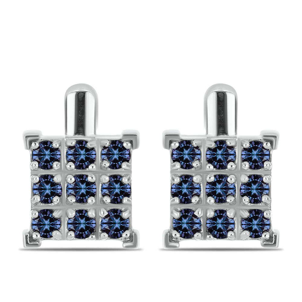 Cercei din Argint 925 ( 4.09 grame ) cu Moissanite Violet Imperial 1.11 Carate