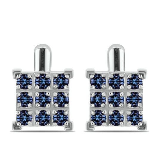 Cercei din Argint 925 ( 4.09 grame ) cu Moissanite Violet Imperial 1.11 Carate