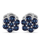 Cercei din Argint 925 ( 1.45 grame ) cu Moissanite Violet Imperial 0.47 Carate