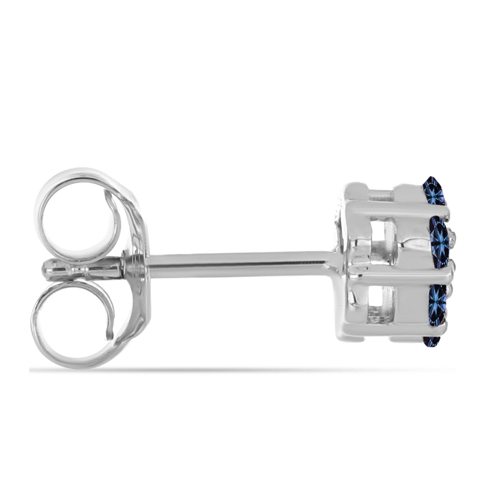 Cercei din Argint 925 ( 1.45 grame ) cu Moissanite Violet Imperial 0.47 Carate 2 