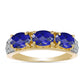Inel din Argint 925 Placat cu Aur ( 3.66 grame ) cu Lapis Lazuli și Topaz Alb 2.65 Carate