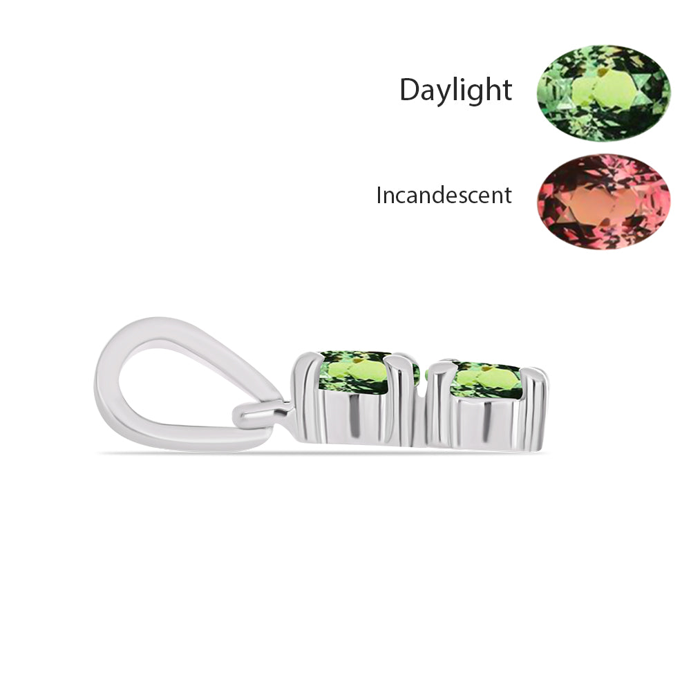 Pandantiv din Argint 925 ( 0.51 grame ) cu Alexandrit Natural 0.38 Carate 2 
