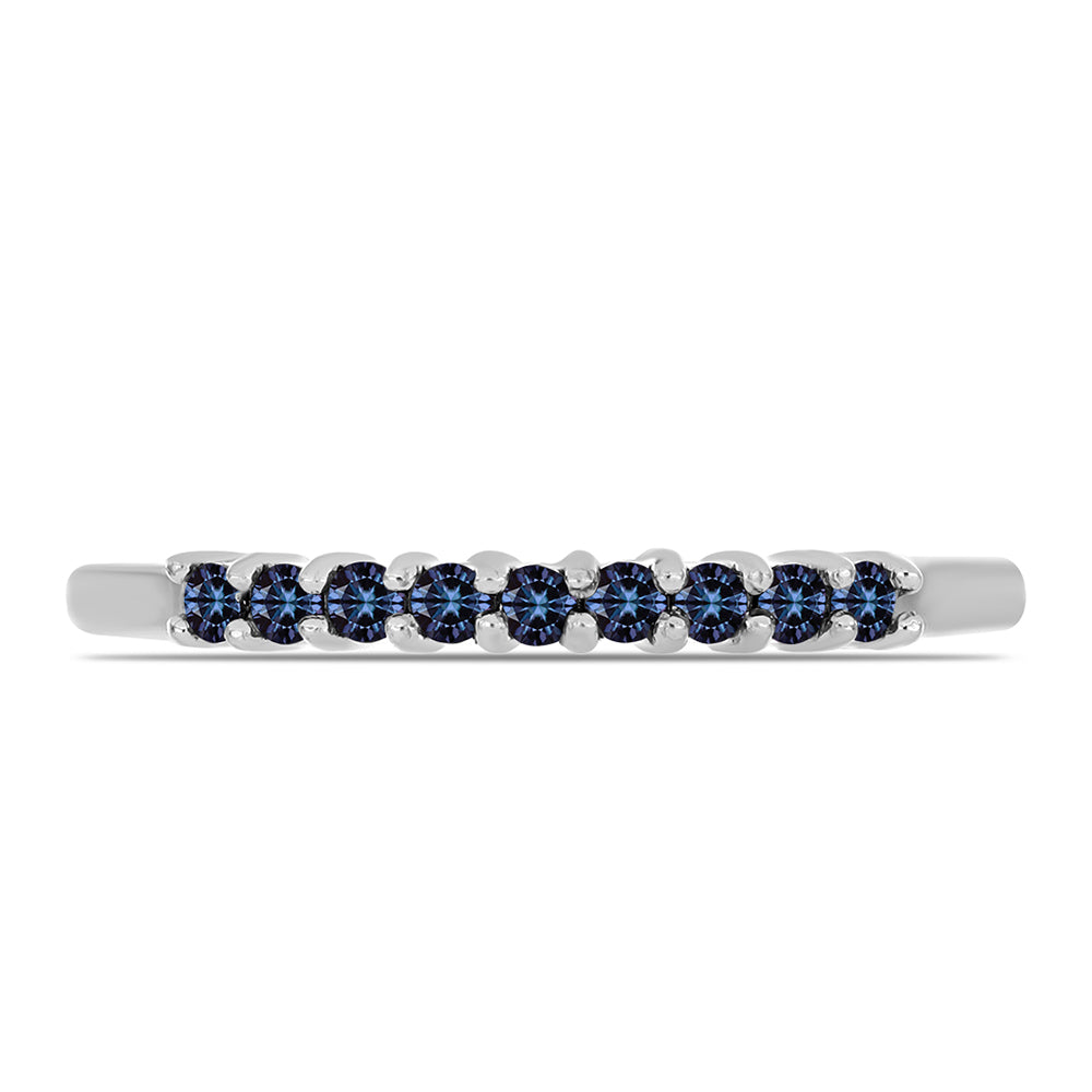 Inel din Argint 925 ( 1.53 grame ) cu Moissanite Violet Imperial 0.23 Carate 2 