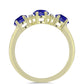 Inel din Argint 925 Placat cu Aur ( 2.18 grame ) cu Lapis Lazuli și Topaz Alb 0.72 Carate