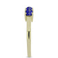 Inel din Argint 925 Placat cu Aur ( 2.18 grame ) cu Lapis Lazuli și Topaz Alb 0.72 Carate
