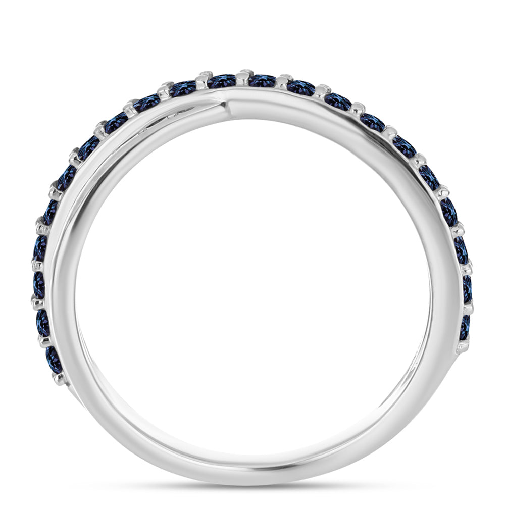 Inel din Argint 925 ( 3.41 grame ) cu Moissanite Violet Imperial 0.71 Carate 2 