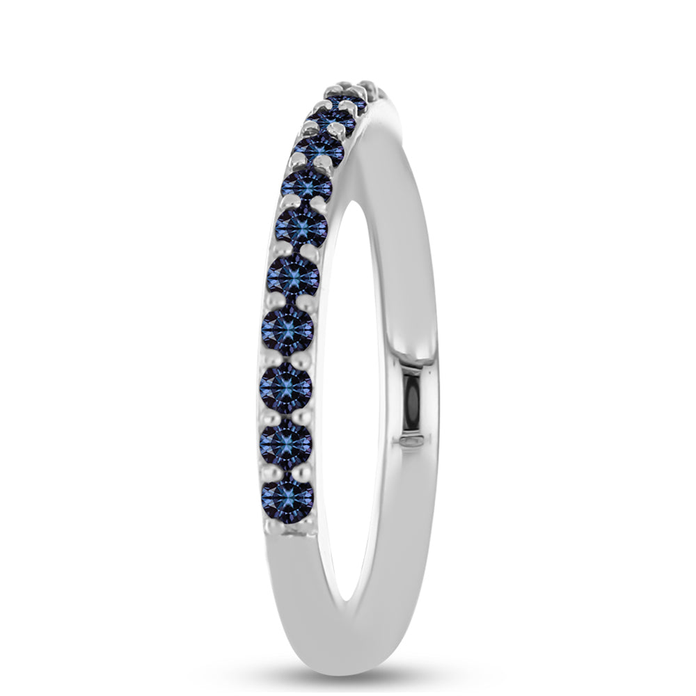 Inel din Argint 925 ( 3.41 grame ) cu Moissanite Violet Imperial 0.71 Carate