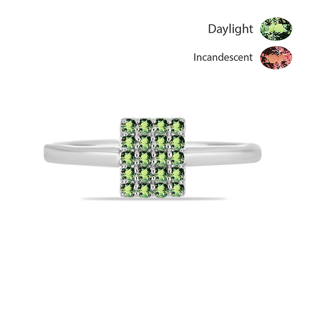 Inel din Argint 925 ( 2.29 grame ) cu Alexandrit Natural 0.38 Carate 1 
