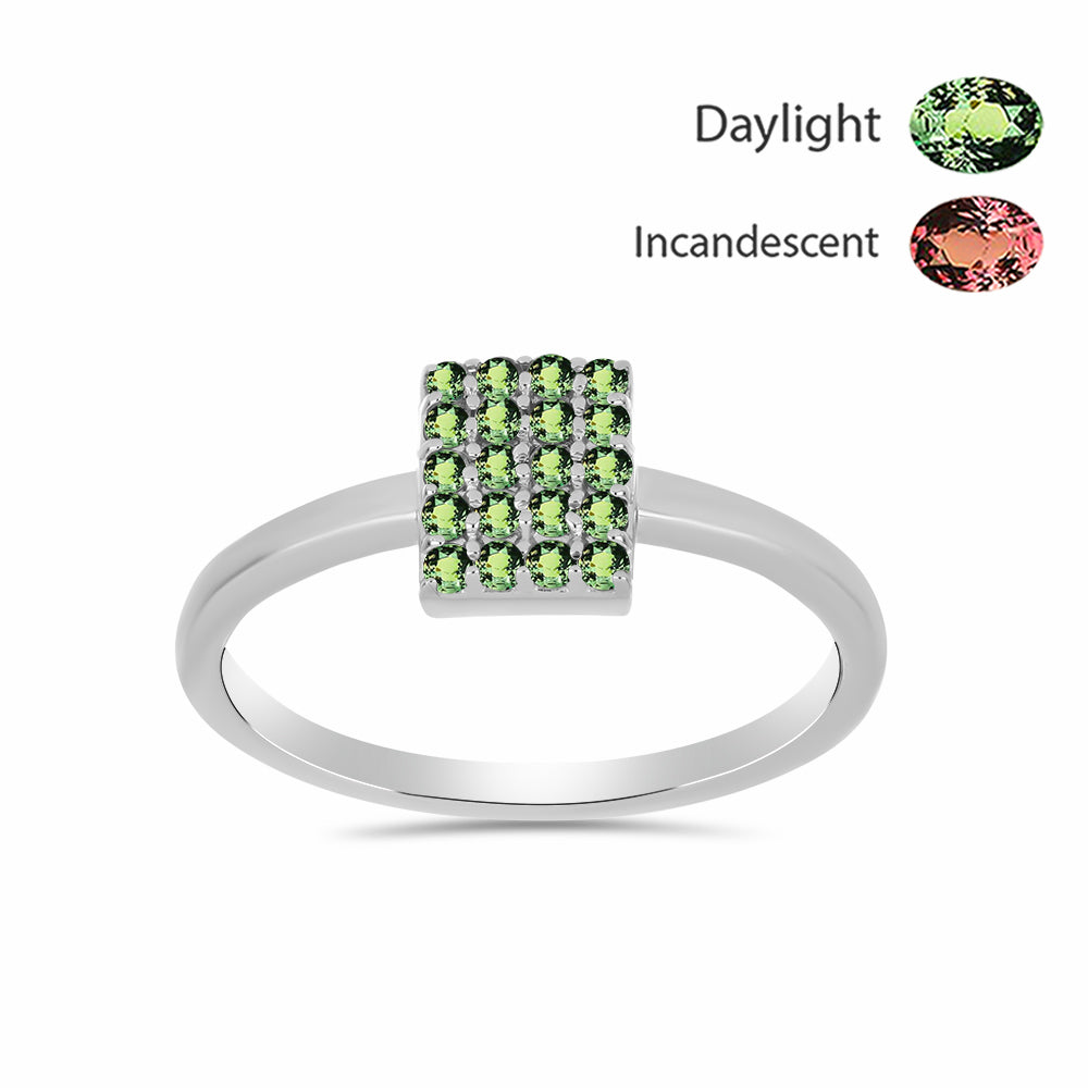 Inel din Argint 925 ( 2.29 grame ) cu Alexandrit Natural 0.38 Carate 3 