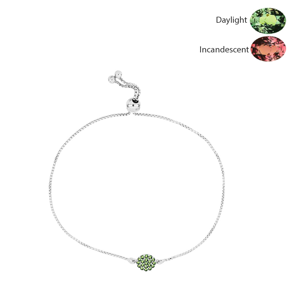 Brățară din Argint 925 ( 2.49 grame ) cu Alexandrit Natural 0.37 Carate