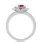 Inel din Argint 925 ( 3.51 grame ) cu Rubin Malagasy 0.39 Carate