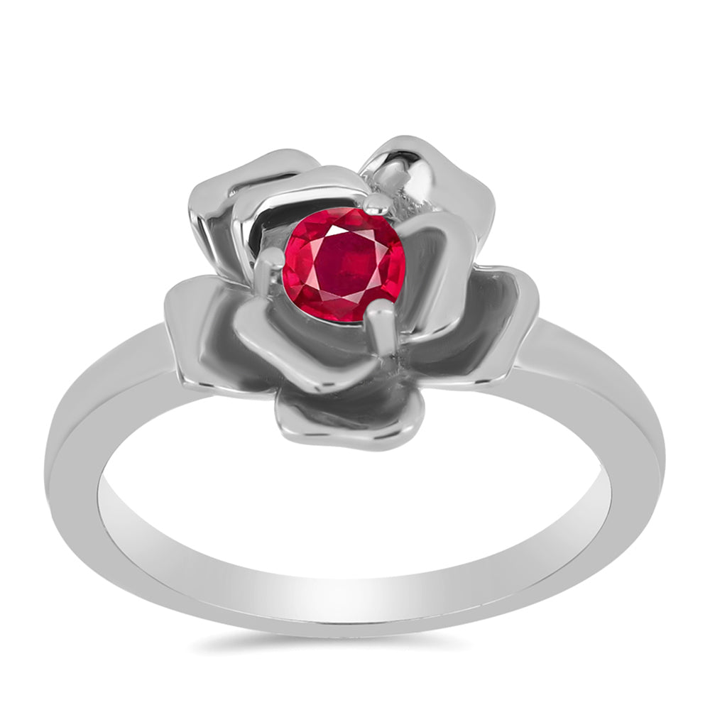Inel din Argint 925 ( 3.51 grame ) cu Rubin Malagasy 0.39 Carate