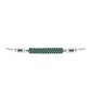 Brățară din Argint 925 ( 4.17 grame ) cu Moissanite verde-albăstrui marin 0.69 Carate