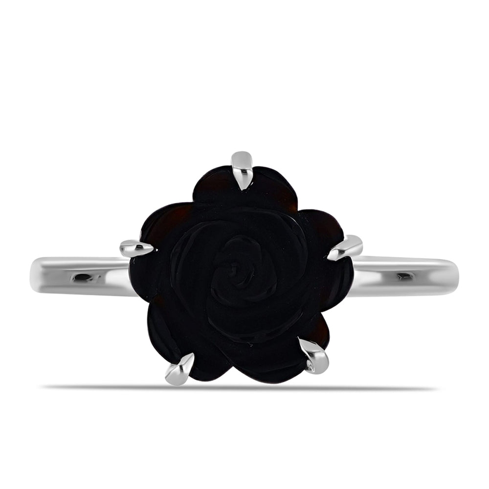 Inel din Argint 925 ( 1.99 grame ) cu Obsidian 2.35 Carate 1 
