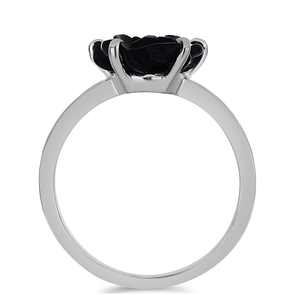 Inel din Argint 925 ( 1.99 grame ) cu Obsidian 2.35 Carate 2 