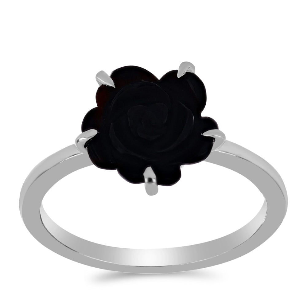 Inel din Argint 925 ( 1.99 grame ) cu Obsidian 2.35 Carate 3 