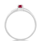 Inel din Argint 925 ( 1.54 grame ) cu Rubin Malagasy 0.36 Carate