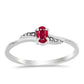Inel din Argint 925 ( 1.54 grame ) cu Rubin Malagasy 0.36 Carate