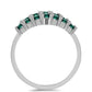 Inel din Argint 925 ( 3.92 grame ) cu Moissanite verde-albăstrui marin 1.83 Carate
