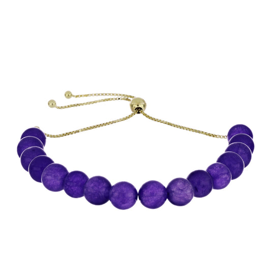 Brățară din Argint 925 Placat cu Aur ( 1.76 grame ) cu Ametist Marocan 59.06 Carate