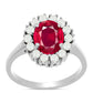 Inel din Argint 925 ( 3.21 grame ) cu Rubin Malagasy și Perlă de Apă Dulce Albă 3.34 Carate