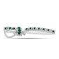 Cruce Pandantiv din Argint 925 ( 1.47 grame ) cu Moissanite verde-albăstrui marin 0.42 Carate
