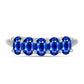 Cruce Set din Argint 925 ( 4.36 grame ) cu Safir Albastru Australian 4.16 Carate ( Cercei+Inel+Pandantiv )