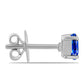 Cruce Set din Argint 925 ( 4.36 grame ) cu Safir Albastru Australian 4.16 Carate ( Cercei+Inel+Pandantiv )