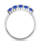 Cruce Set din Argint 925 ( 4.36 grame ) cu Safir Albastru Australian 4.16 Carate ( Cercei+Inel+Pandantiv )