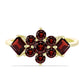 Inel din Argint 925 Placat cu Aur ( 2.01 grame ) cu Granat Barton 1.97 Carate