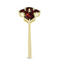 Inel din Argint 925 Placat cu Aur ( 2.01 grame ) cu Granat Barton 1.97 Carate
