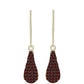 Cercei din Argint 925 Placat cu Aur ( 2.29 grame ) cu Granat Barton 0.71 Carate