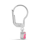 Cercei din Argint 925 ( 1.31 grame ) cu Opal Lega Dembi Roz 0.42 Carate