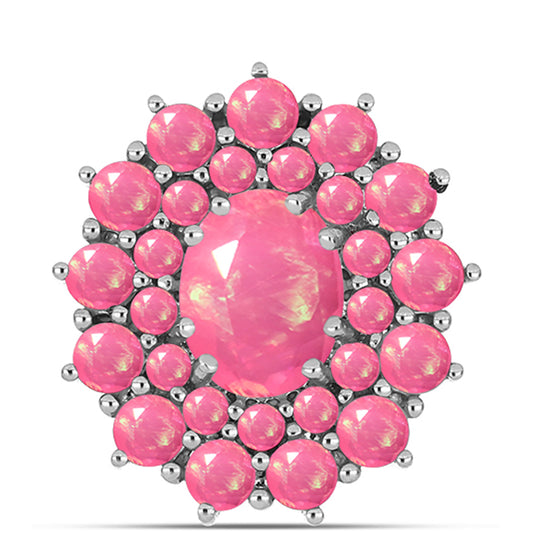 Broşă din Argint 925 ( 2.69 grame ) cu Opal Lega Dembi Roz 2.28 Carate