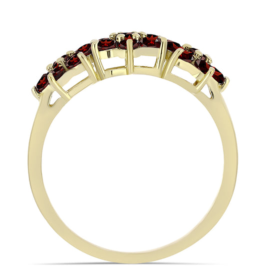 Inel din Argint 925 Placat cu Aur ( 2.79 grame ) cu Granat Barton 1.75 Carate