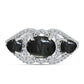 Inel din Argint 925 ( 2.35 grame ) cu Jasp Picasso și Topaz Alb 2.48 Carate