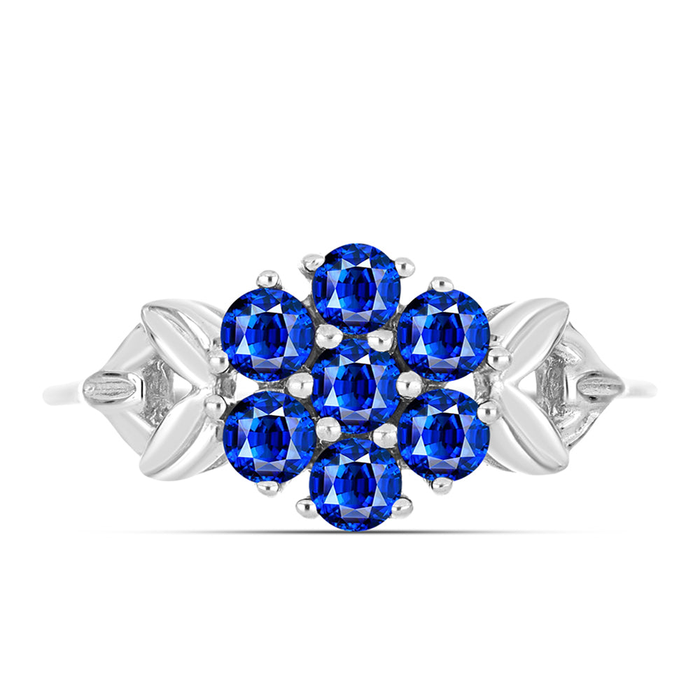 Inel din Argint 925 ( 2.15 grame ) cu Safir Albastru Australian 1.22 Carate 1 