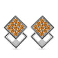 Cercei din Argint 925 ( 4.06 grame ) cu Topaz Galben Imperial 0.74 Carate