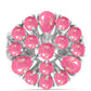 Inel din Argint 925 ( 5.08 grame ) cu Opal Lega Dembi Roz și Topaz Alb 2.36 Carate