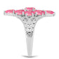 Inel din Argint 925 ( 4.09 grame ) cu Opal Lega Dembi Roz 1.27 Carate