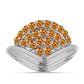Inel din Argint 925 ( 3.3 grame ) cu Topaz Galben Imperial 0.95 Carate