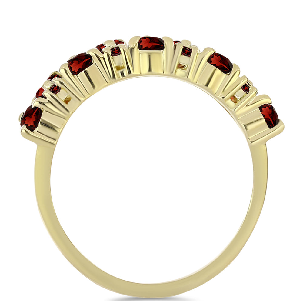 Inel din Argint 925 Placat cu Aur ( 3.06 grame ) cu Granat Barton 2.52 Carate