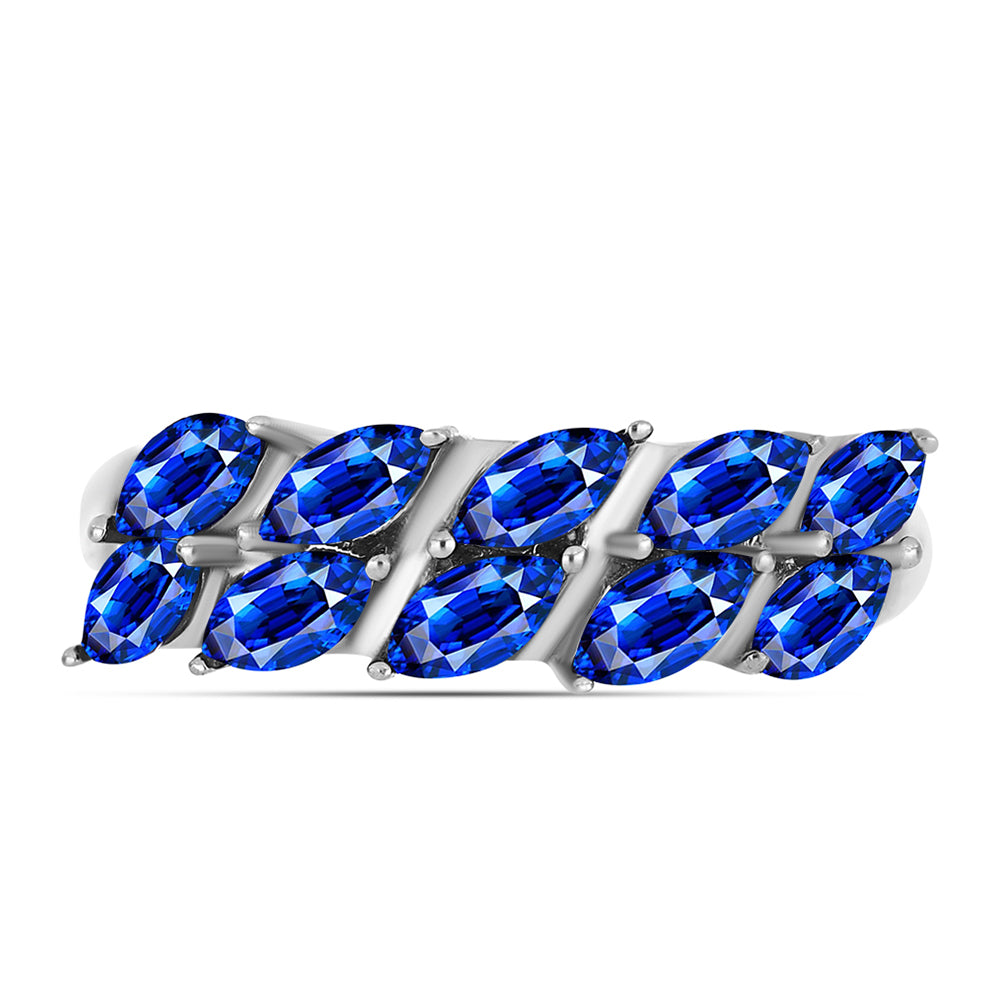 Inel din Argint 925 ( 2.54 grame ) cu Safir Albastru Australian 2.11 Carate