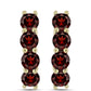 Cercei din Argint 925 Placat cu Aur ( 4.52 grame ) cu Granat Barton 2.63 Carate