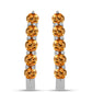 Cercei din Argint 925 ( 3.57 grame ) cu Topaz Galben Imperial 1.52 Carate