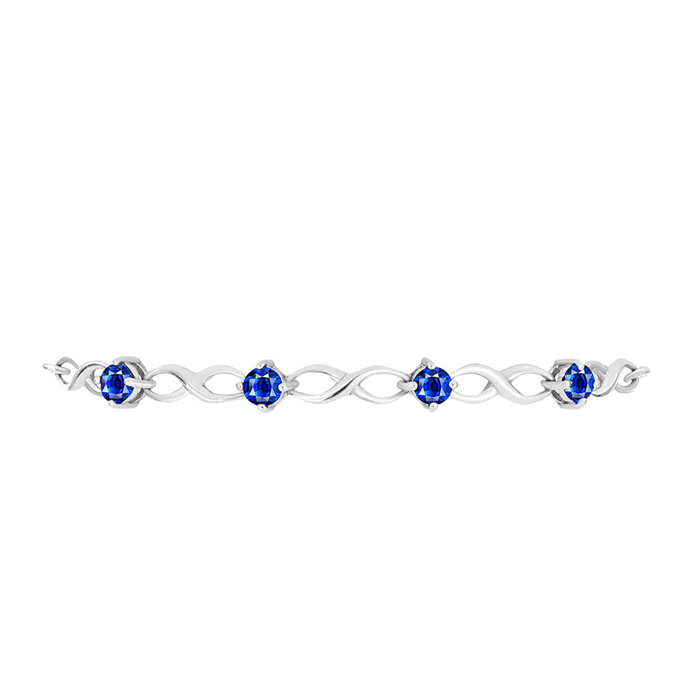Brățară din Argint 925 ( 3.96 grame ) cu Safir Albastru Australian 1.56 Carate 2 