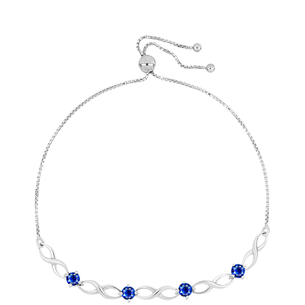 Brățară din Argint 925 ( 3.96 grame ) cu Safir Albastru Australian 1.56 Carate 1 