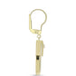 Cercei din Argint 925 Placat cu Aur ( 5.97 grame ) cu Sidef și Topaz Alb 14.67 Carate