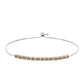 Brățară din Argint 925 ( 5.28 grame ) cu Moissanite Șampanie 1.34 Carate
